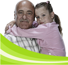grandfather and granddaughter